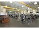 Well-equipped fitness center featuring a variety of modern exercise machines, including treadmills, rowers and weights at 1009 Andover Cir, Sun City Center, FL 33573