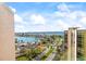 Panoramic view of the city showcasing tropical landscaping and the tranquil bay area at 10355 Paradise Blvd # 1003, Treasure Island, FL 33706