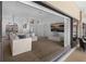 Spacious living room seamlessly connects to the outdoor space through sliding glass doors at 12470 93Rd St, Largo, FL 33773
