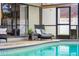 Enjoy this outdoor lounge area by the pool at 12470 93Rd St, Largo, FL 33773