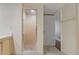 Neutral bathroom with a shower, and tile flooring at 1586 Gulf Blvd # 2502, Clearwater, FL 33767