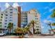 The Cabana Club offers a beachfront building, tropical landscaping, and convenient parking at 1586 Gulf Blvd # 2502, Clearwater, FL 33767