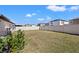 Expansive backyard featuring lush green grass, privacy fence, and ample space for outdoor activities at 16632 Sunburst Lake St, Wimauma, FL 33598