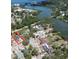 Aerial view of the property highlighting its location and surrounding landscape at 1762 Fulton Ave, Clearwater, FL 33755