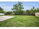 A spacious yard with ample room for gardening and outdoor enjoyment at 204 Lake Charles Ct, Oldsmar, FL 34677