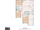 Detailed floor plan showcases the layout of this home's bedrooms, living spaces, and garage at 204 Lake Charles Ct, Oldsmar, FL 34677