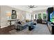 Comfortable living room with neutral tones, bright windows and stylish décor at 2442 W Mississippi Ave # 5, Tampa, FL 33629