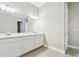 Bathroom featuring double vanity sinks and spacious countertop at 2603 Wise River Ln, Zephyrhills, FL 33541