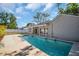 Pool featuring poolside patio and fencing for privacy and enjoyment in a backyard setting at 3202 Cullendale Dr, Tampa, FL 33618