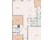 Detailed floor plan showcases the layout including the living room, kitchen, bedrooms, and garage at 33716 Elm Hill Br, Wesley Chapel, FL 33545