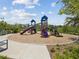 Community playground with climbing structures, slides, and ample space for recreation at 33716 Elm Hill Br, Wesley Chapel, FL 33545