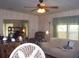 Living room with natural lighting, neutral walls and ceiling fan at 33821 Terrace Blvd, Wesley Chapel, FL 33543