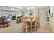 View of the dining room and a section of the living room area at 3476 Tarpon Woods Blvd, Palm Harbor, FL 34685