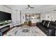 Wide view of modern living room with open concept to kitchen and dining at 449 S 12Th St # 1201, Tampa, FL 33602
