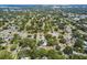 Aerial view showing neighborhood with tree-lined streets, nearby parks, and various single-Gathering homes at 4531 7Th N Ave, St Petersburg, FL 33713