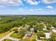 Aerial view of homes surrounded by lush greenery, showcasing the neighborhood's serene atmosphere at 509 Falmouth St, Temple Terrace, FL 33617