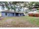 The backyard features a well-maintained lawn and partial fencing, perfect for outdoor activities at 6145 103Rd N Ave, Pinellas Park, FL 33782