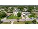 An aerial street view highlights a single-Gathering home with mature trees and well-kept lawn in a residential neighborhood at 6573 20Th N St, St Petersburg, FL 33702