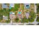 Aerial view of property with swimming pool and backyard at 7818 Holiday Dr, Spring Hill, FL 34606