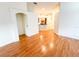 Open floorplan view showing the kitchen through the living room at 9735 Riverchase Dr, New Port Richey, FL 34655