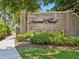 Elegant community entrance sign 