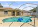 Inviting private pool with screened enclosure, perfect for outdoor enjoyment at 1611 Cresson Ridge Ln, Brandon, FL 33510