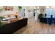 Bright and open living room, seamlessly connecting to the dining area at 2041 Gold Dust Ct, Trinity, FL 34655