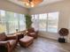 Comfortable sitting area with views to the pool at 2041 Gold Dust Ct, Trinity, FL 34655