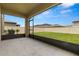 This home features a screened-in patio that overlooks the backyard with a privacy fence at 22489 Storybook Cabin Way, Land O Lakes, FL 34637
