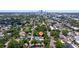 Aerial view of property location in a residential neighborhood near the city at 2519 1St N Ave, St Petersburg, FL 33713