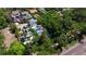 Overhead angle of the property showcasing the house and surrounding trees at 2519 1St N Ave, St Petersburg, FL 33713