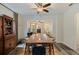 Chic dining area showing contemporary furnishings and an open layout that flows into the living room at 2519 1St N Ave, St Petersburg, FL 33713