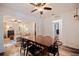 Inviting dining area featuring sleek table with seating for six and an open layout at 2519 1St N Ave, St Petersburg, FL 33713