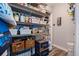 Organized pantry with wire shelving and ample storage for food and household items at 2519 1St N Ave, St Petersburg, FL 33713