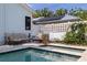 The backyard features a refreshing pool and seating area, perfect for relaxation at 2519 1St N Ave, St Petersburg, FL 33713