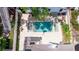 Aerial photo of a rectangular swimming pool with a large deck at 2519 1St N Ave, St Petersburg, FL 33713