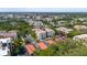 An aerial view of the community, showing buildings with lush landscaping and covered parking at 2630 Pearce Dr # 108, Clearwater, FL 33764