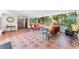 Stylish lobby area with comfortable seating, large windows, and attractive tile flooring at 2630 Pearce Dr # 108, Clearwater, FL 33764