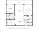 Detailed floor plan showcasing the layout of bedrooms, living spaces, kitchen, and bathrooms at 2700 Bayshore Blvd # 11308, Dunedin, FL 34698