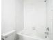 Bright bathroom with white subway tile shower surround and modern fixtures at 31771 Blue Passing Loop, Wesley Chapel, FL 33545