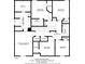 Second floor floor plan with bedroom and bathroom dimensions. Total square footage: 2834 at 3544 Brook Crossing Dr, Brandon, FL 33511