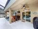 Enjoy outdoor entertaining with this well-equipped bar, complete with seating and TV at 3544 Brook Crossing Dr, Brandon, FL 33511