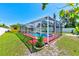 Enclosed pool surrounded by lush greenery offers a private oasis for swimming and relaxation at 4360 82Nd N Ave, Pinellas Park, FL 33781