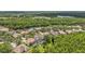 Aerial view of houses with tree coverage and serene pond in a well-maintained community at 8124 Brinegar Cir, Tampa, FL 33647
