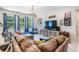Open living room with large windows and plush seating at 8208 Praise Dr, Tampa, FL 33625