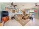 Spacious living room with stylish decor and ample natural light offering a comfortable living space at 8253 118Th Ave, Largo, FL 33773