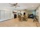 Community room with tile flooring, ceiling fans, and bike storage at 841 4Th N Ave # 55, St Petersburg, FL 33701