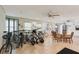 Community room with tile flooring, ceiling fans, and bike racks at 841 4Th N Ave # 55, St Petersburg, FL 33701