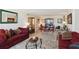 Cozy living room showcasing a classic design with comfortable seating and a dining area, perfect for relaxation and entertaining at 841 4Th N Ave # 55, St Petersburg, FL 33701