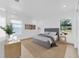 Serene bedroom with neutral tones, natural light, and hardwood floors create a relaxing atmosphere at 8433 101St Ave, Seminole, FL 33777